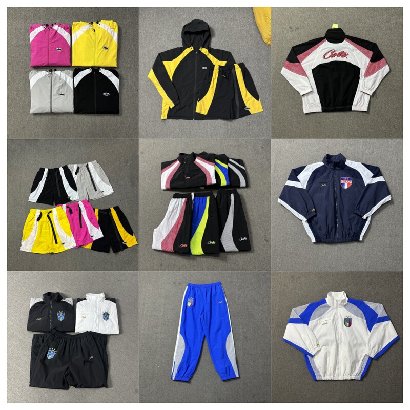 Cross-border corteiz Alcatraz crtz color matching embroidery small logo men's and women's trench coat suit