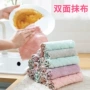 条纹波纹清洁双面刷碗布