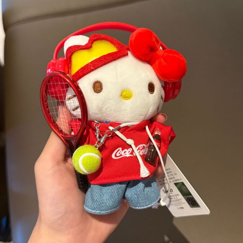 正版kt挂件HelloKitty三丽鸥毛绒公仔玩偶钥匙扣可爱包挂饰礼物|undefined
