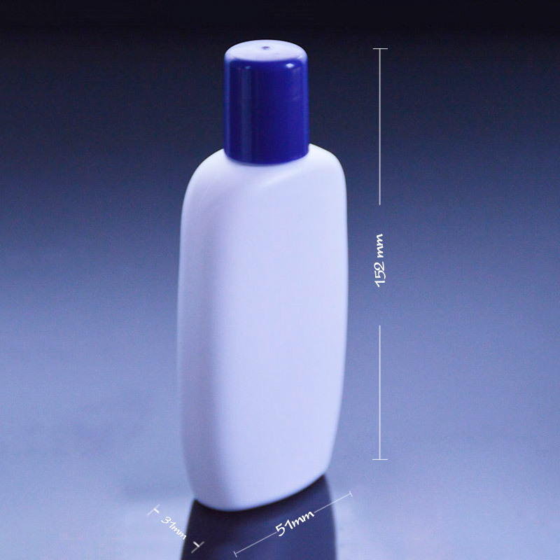 150mlHDPE葡萄柚瓶150ml白色扁瓶漱口水瓶洗护液体瓶塑料瓶螺旋盖