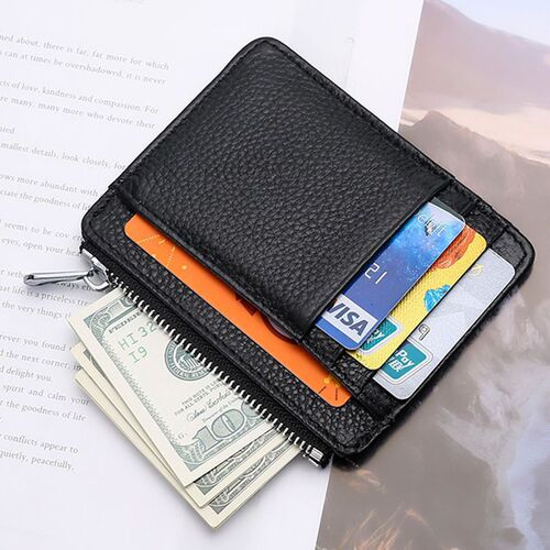 Women's Fashion Thin Card Holder Small Zero Wallet Japanese Minimalist Multi-Card Slot Card Holder Card Case for Women