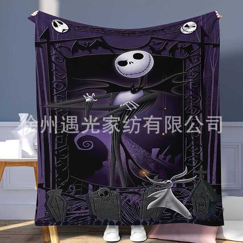 ハロウィーン模様のふわふわした柔らかい毛布快適な多目的毛布はソファーベッドのオフィス旅行に適している|undefined