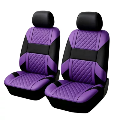 Seat cushion, seat cover horizontal stripe diamond pattern 9-piece set - purple-4-piece-set-for-the-front-row-two-seats