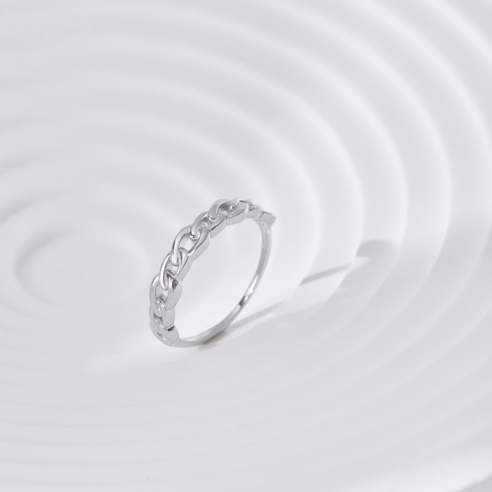 Fashion Geometric Sterling Silver Plating Zircon Rings