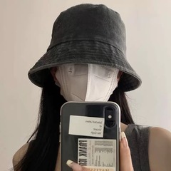 香港風のレトロな水洗いデニムの漁師の帽子はファッション的に古いものを作ります。