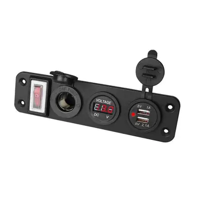 Cross-Border Car Charger with Switch, Mobil şarj cihazları - red