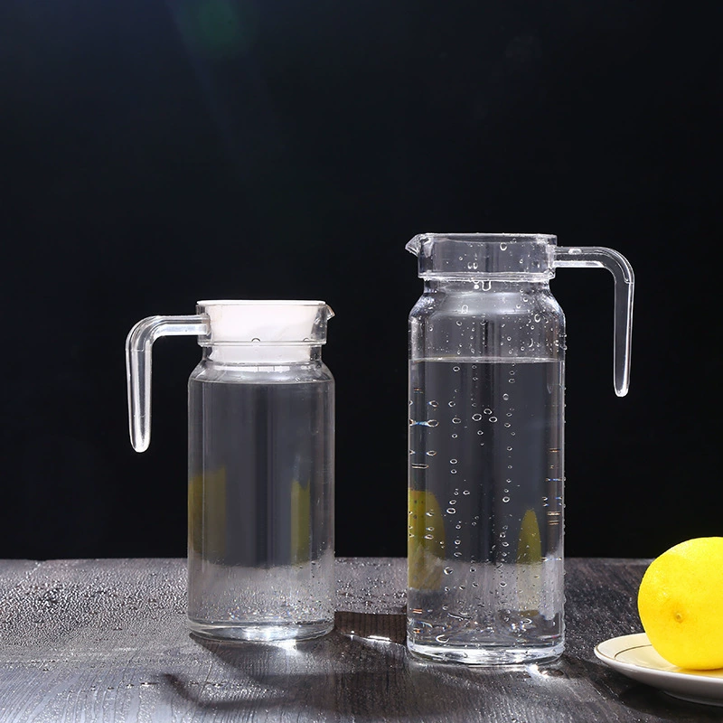 Аcrylic capacious pocket flask for home use, transparent teapot, wholesale