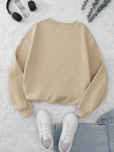 Cross-border Amazon Women's Long Sleeve Pullover Sweatshirt, 