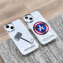 潮牌漫威护盾雷神锤iPhone15PRO手机壳适用11/12苹果14/15PROMAX