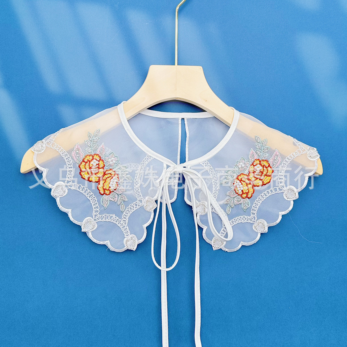 绣珠串珠绣花女装衣领 服装辅料配件装饰