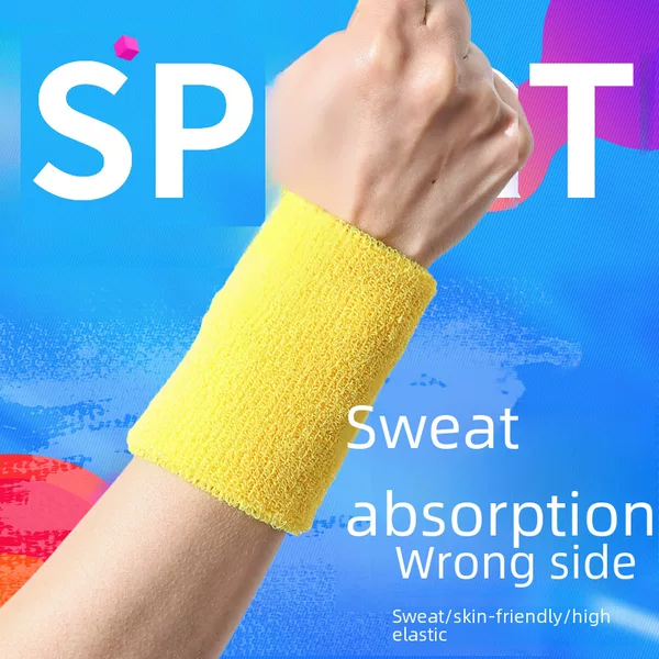 Towel Wrist Guard Sweat Wrist Guard Fitness Warm Lengthened Basketball Tennis Running Men's and Women's Sweat Wipe Protector