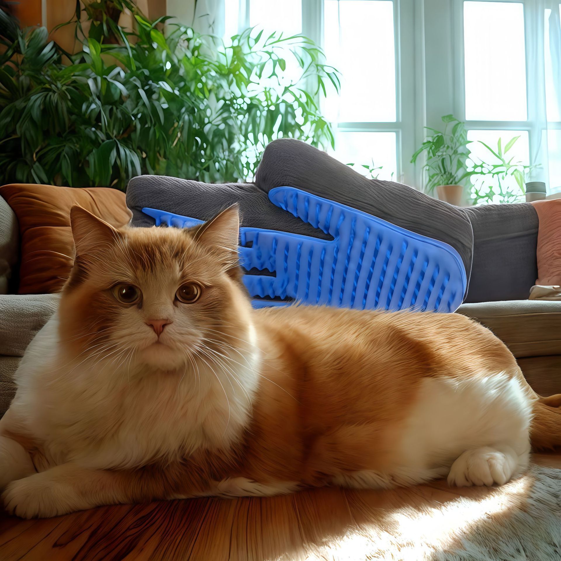 Guantes para gatos Masaje para eliminar el pelo flotante Suministros para gatos Guantes para depilación Limpieza de belleza Peine de silicona para mascotas
