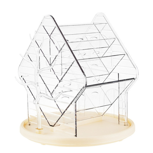 Home cosmetic storage box, dressing table desk large capacity rotating skincare lipsticks, lipsticks, eyeshadow organizer