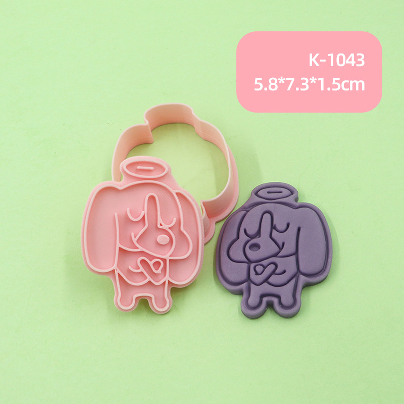 Bige Multi-Building Biscuit Molde Dibujos animados Lindo Animal Siam Lip Home Baking Refer Parche Piedra Plástico Clay image 8