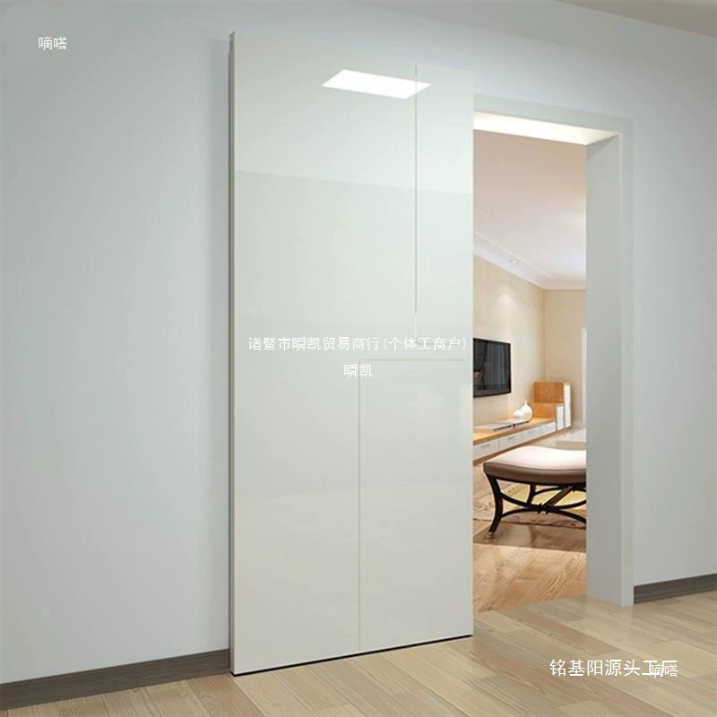 Минималистичная дверь-призрак, скрытая безрельсовая раздвижная дверь для кухни, ванной комнаты, невидимая дверь, раздвижная дверь для сарая, обычная дверь