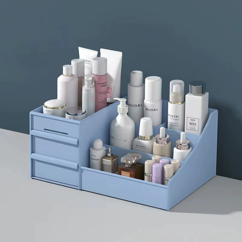 Десктопный минималистичный ящик для хранения косметики, пыльозащищённая коробка для хранения, домохозяйство, офис