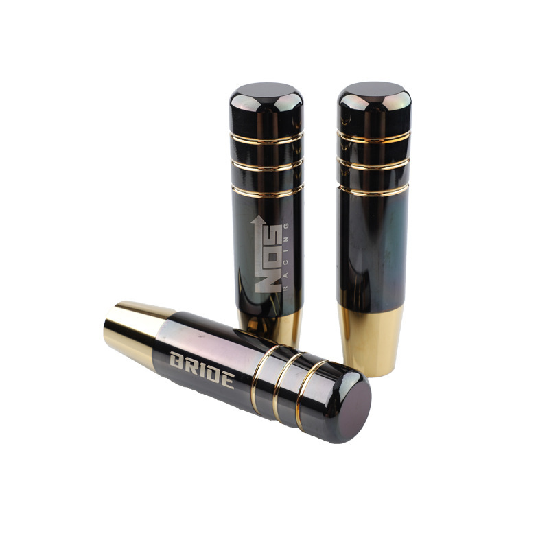 Universal Modified NOS Bride Black Gold Shift Knob