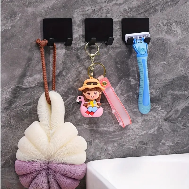 Cross-border shipping hook, household plastic wall-mounted, no-drill, heavy-duty adhesive hook, razor hook, adhesive hook Cross-border shipping hook, household plastic wall-mounted, no-drill, heavy-duty adhesive hook, razor hook, adhesive hook