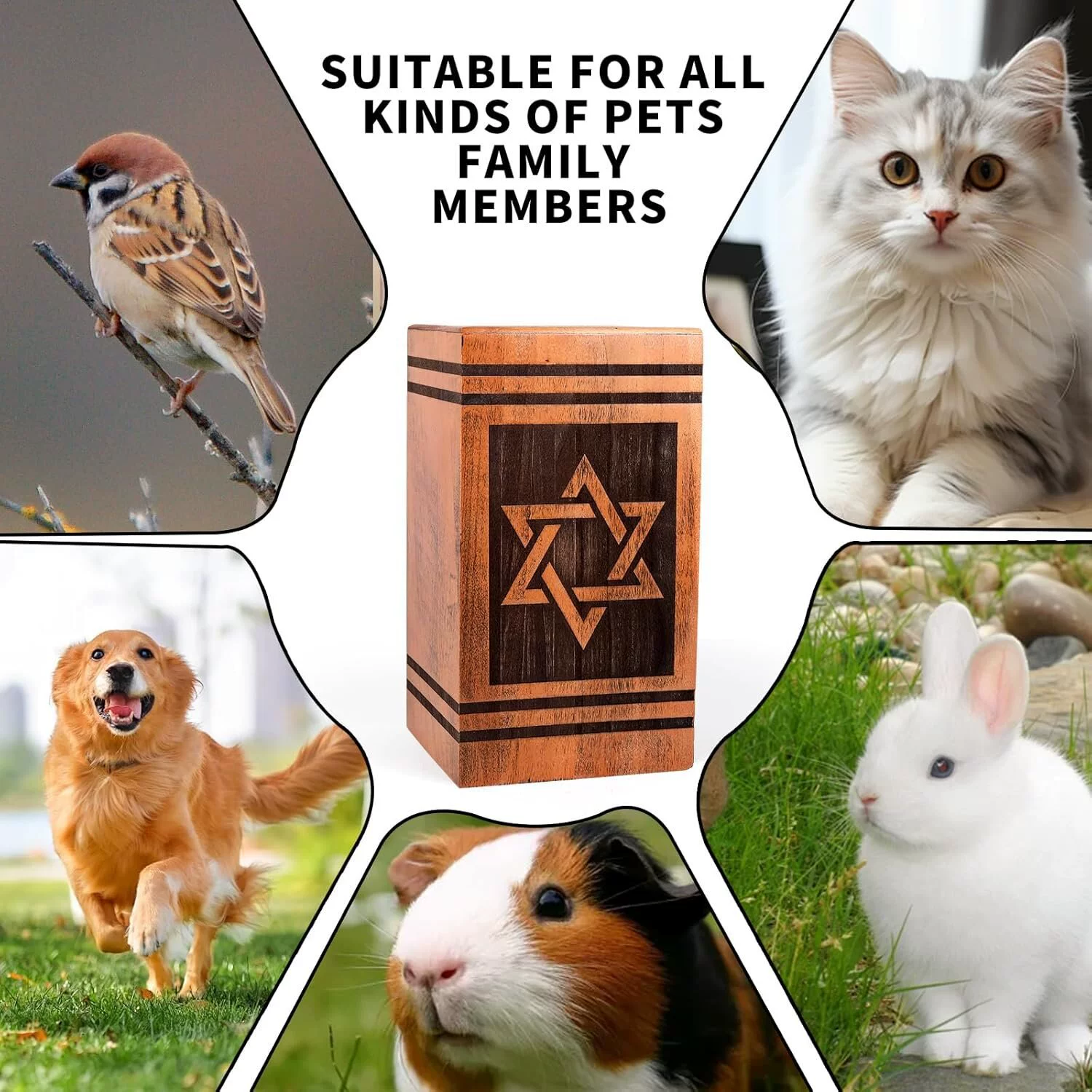 Пепел для домашних животных из цельного дерева