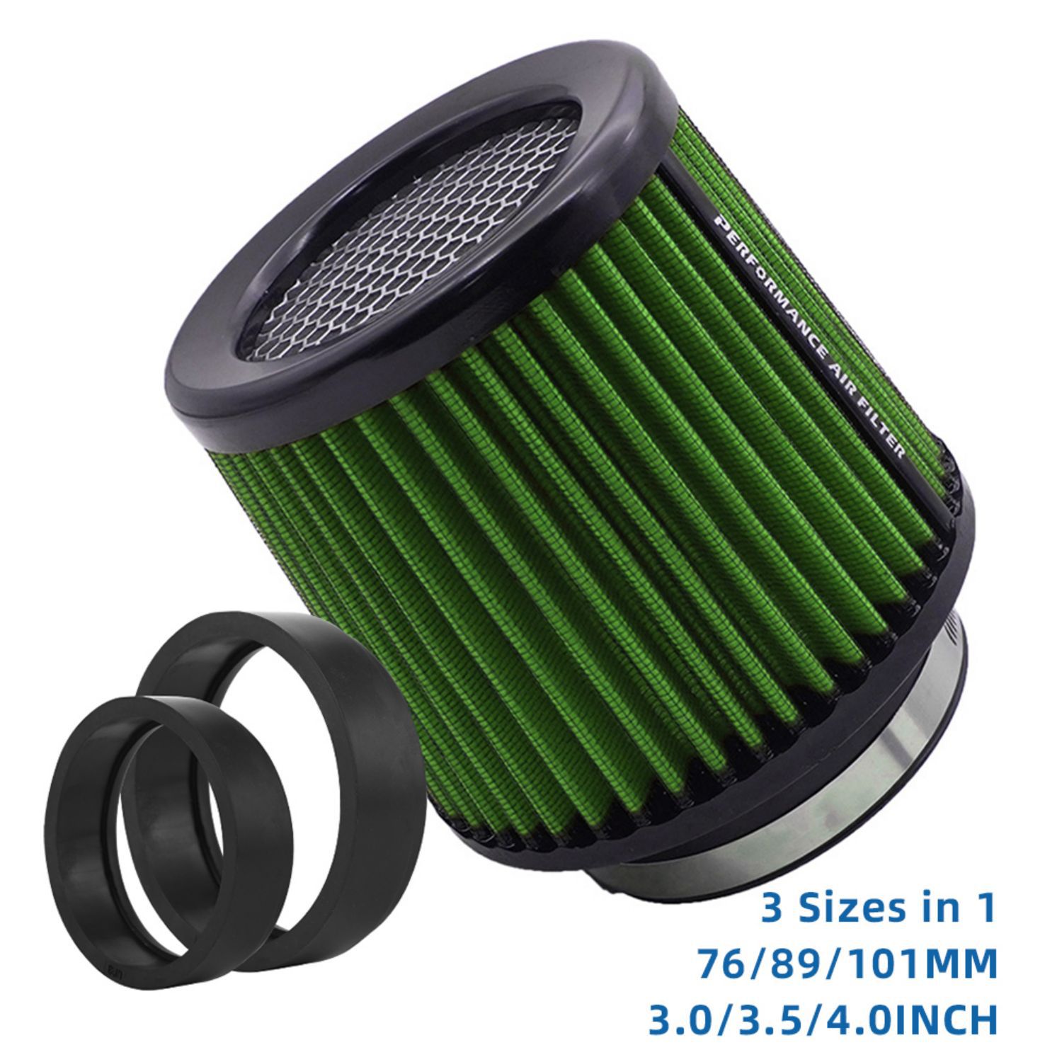 63 76 80 89 101mm car cold intake modified mushroom head air filter engine filter