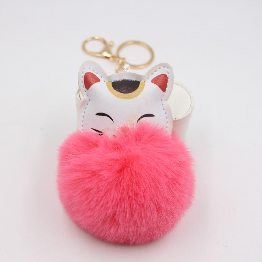 Keychain Classification Cute Cat Artificial Leather Women'S Keychain
