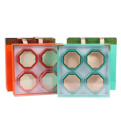 Small fresh crystal lid, four treasure packaging box, four pieces of dendrobium, sea cucumber, yuanbei, bird's nest, American ginseng gift box, empty box