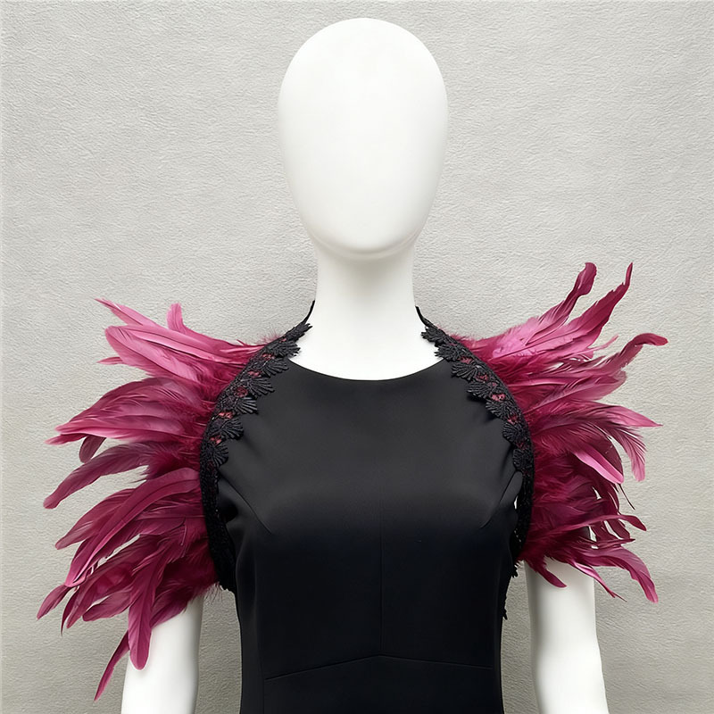 Amazon plumas mantel luchador show traje gladiador vestido estilo vikingo carnaval antiguo abrigo aristocrático TK