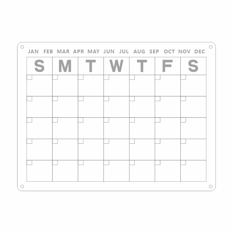 Tablero de notas de calendario de acrílico Tablero de exhibición magnético de pegatinas de nevera Calendario semanal Escritura magnética borrable Tablero de borrado en seco image 5