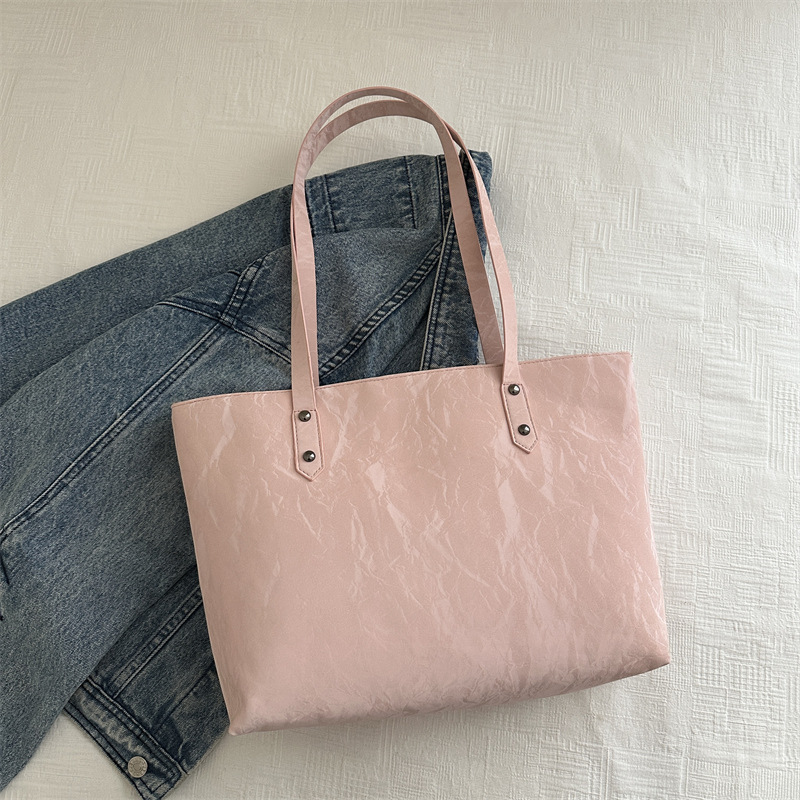 Bolsa de viaje de clase de estudiantes para mujeres 2024 nueva moda primavera hombro brazalete bolsa de alta capacidad de gran tamaño bolsa de mano