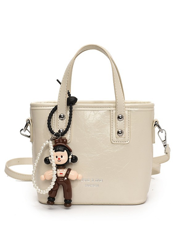 2025 nuevo nicho de moda bolso de cubo de mano para mujeres estilo coreano simple versátil bolso de hombro de moda mochila casual