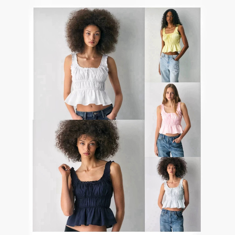 Aritzia's New Summer Style Cool Camisole with Versatile Niche Design, Slit Hem, Sleeveless Tank Top Blouse Aritzia's New Summer Style Cool Camisole with Versatile Niche Design, Slit Hem, Sleeveless Tank Top Blouse