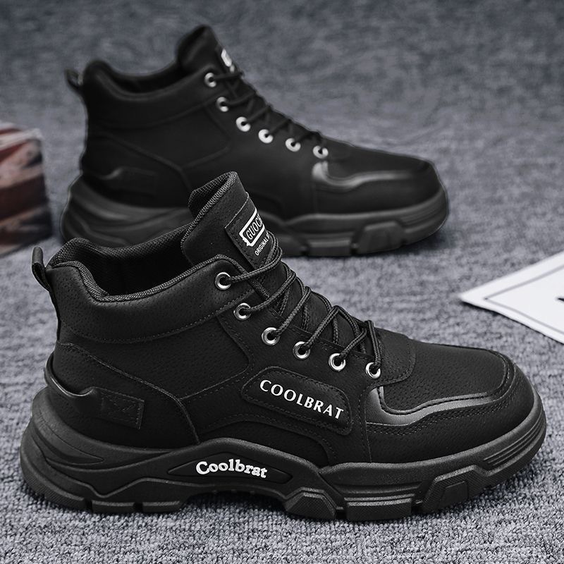 Zapatos de hombre de alto impacto 2024 invierno nuevo estilo de herramienta al aire libre montaña protección laboral en el trabajo antideslizante y desgaste botas Martin