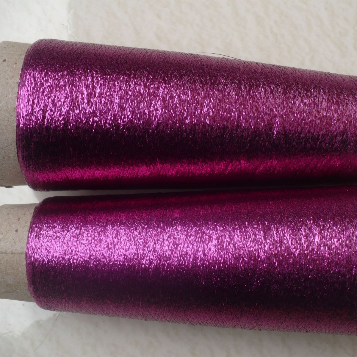 圆形金丝线圆形湖蓝金属线玫瑰红金属丝合纺纬向面料织物纱Lurex