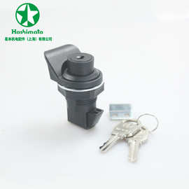 星本机电 MS753 嵌入式机柜门锁电柜锁工业碰锁按钮锁