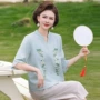 夏季新款中老年时尚阔腿裤