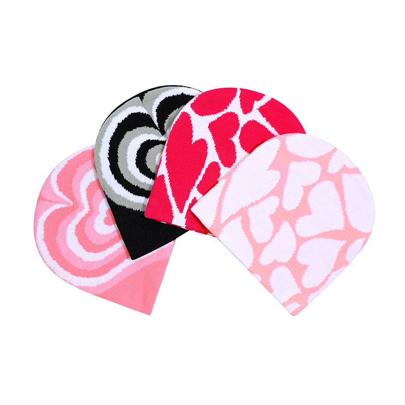 Women's Simple Style Heart Shape Eaveless Wool Cap display picture 3