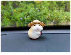 Car ornaments foodie hamster car accessories new Hamtaro center console cute doll 2023 car interior