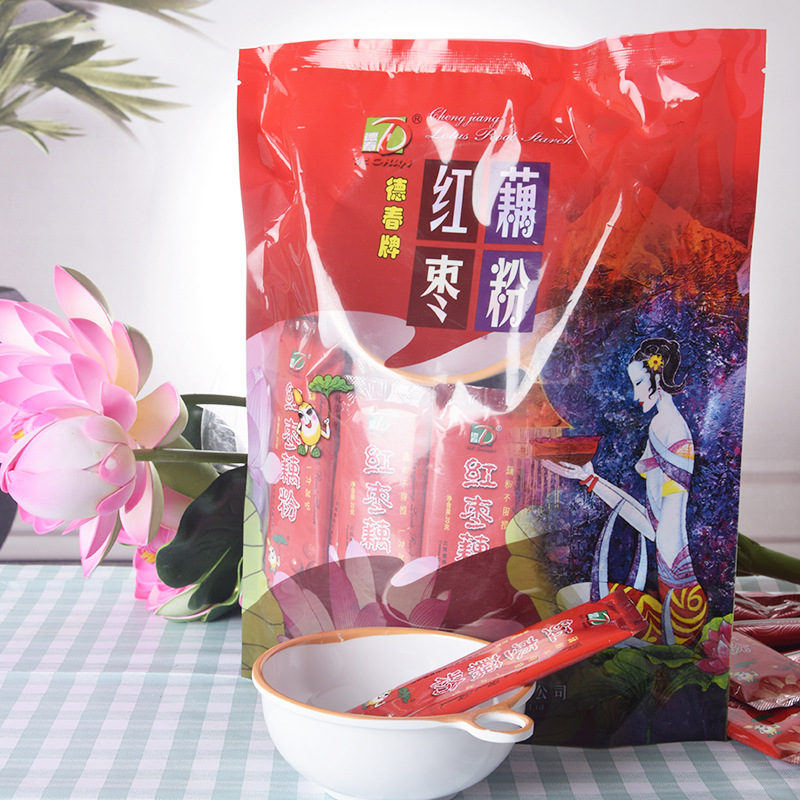 云南特产德春牌500g红枣藕粉独立小袋包装冲饮品女士代餐粉即食品