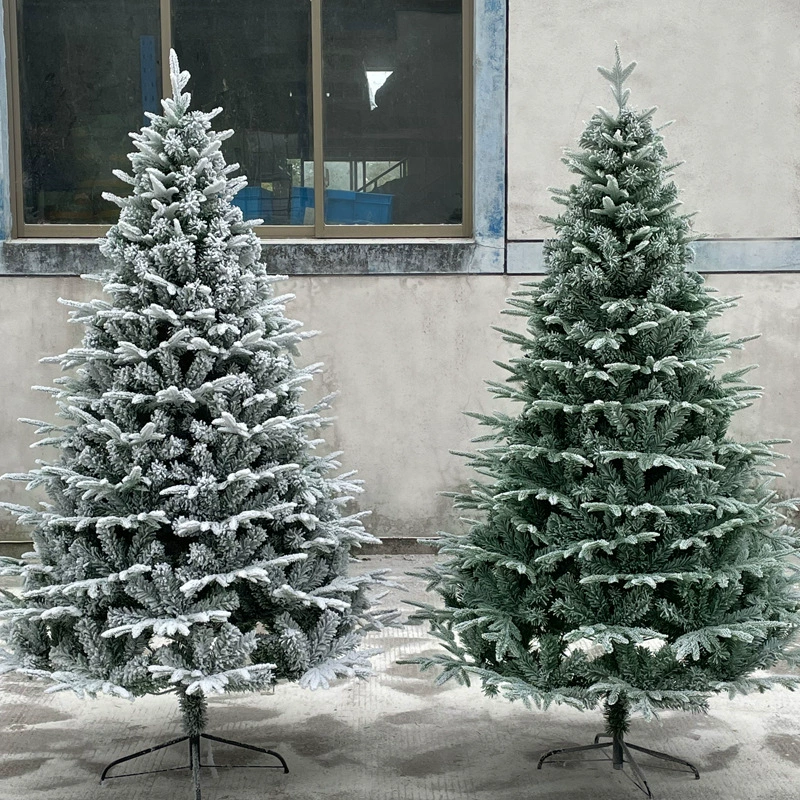Пушистая искусственная ёлка, PE+PVC, реалистичные снежные кончики ветвей, 1,2–6,0 м