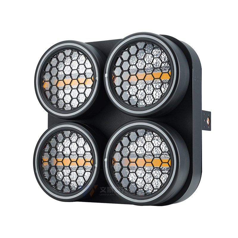 Matriz de cuatro ojos lámpara retro barra clara sala de transmisión en vivo matriz LED lámpara de efecto de carrera de caballos de colores