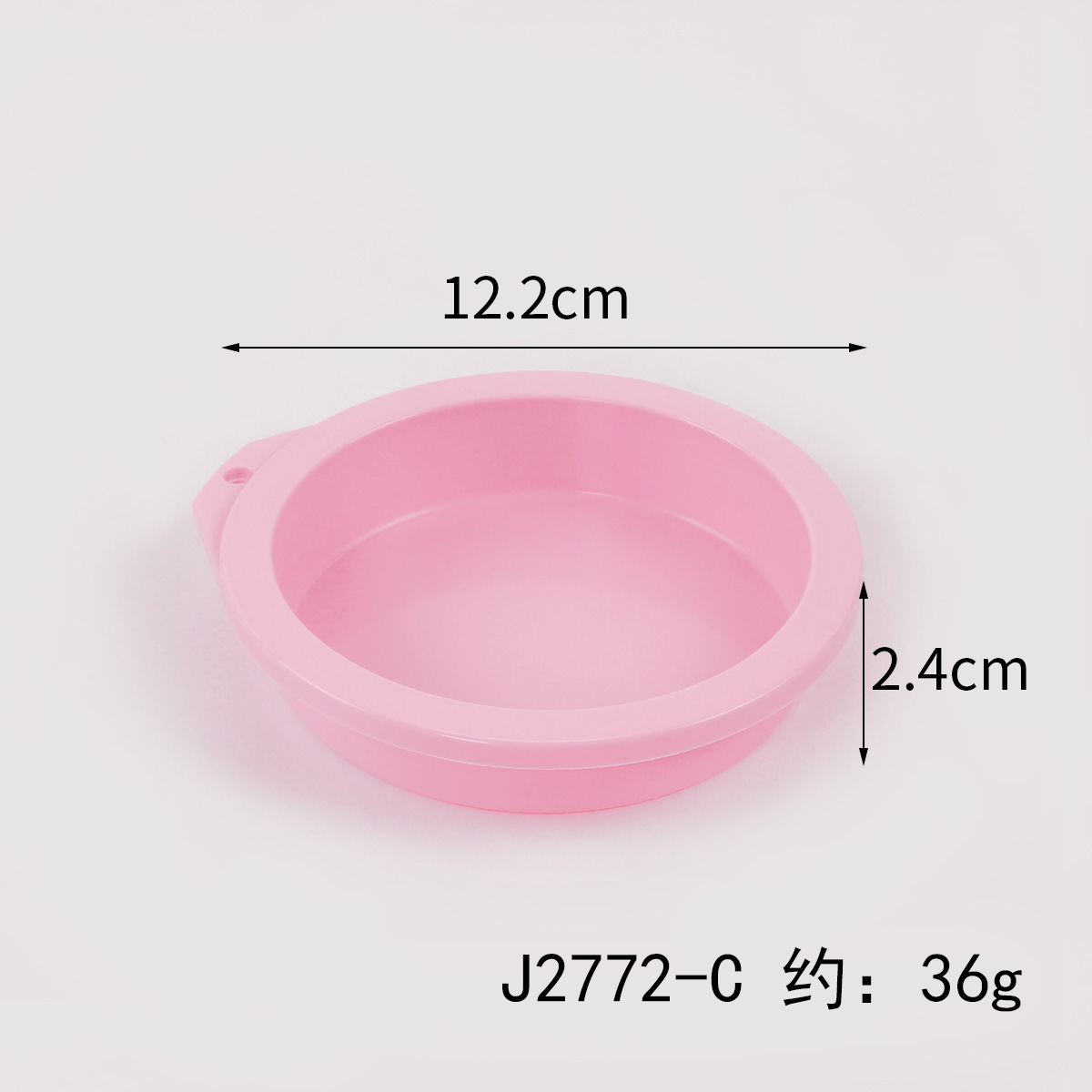Molde redondo de silicona para pastel de 4 pulgadas, molde redondo para pastel de 3 orificios, molde para hornear pan, herramienta multifuncional para hornear