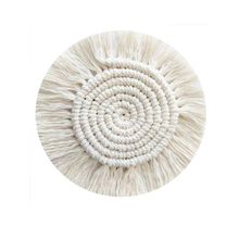 棉绳茶杯垫餐垫流苏手工编织杯垫隔热民宿装饰酒吧厨房家居DIY