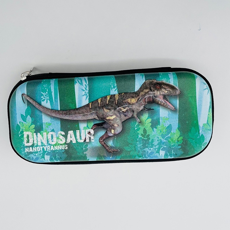 スイカ太郎3d夜光文房具ケース男の子小学生鉛筆ケース3層大容量恐竜eva子供ペンケース|undefined