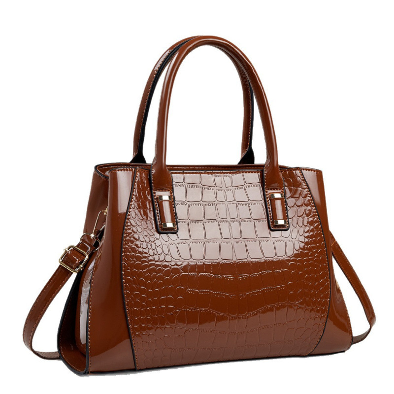 Bolso de moda con patrón de cocodrilo, bolso de hombro casual, bolso de viaje diario, bolso de mujer, bolso de mano.