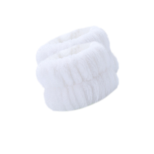 European and American cross-border plush face wash wrist sports bracelet waterproof wristband colorful headband headband can be vacuumed