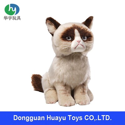 仿真毛绒玩具源头厂家定做野猫玩具坐姿波斯猫咪公仔英短cat doll
