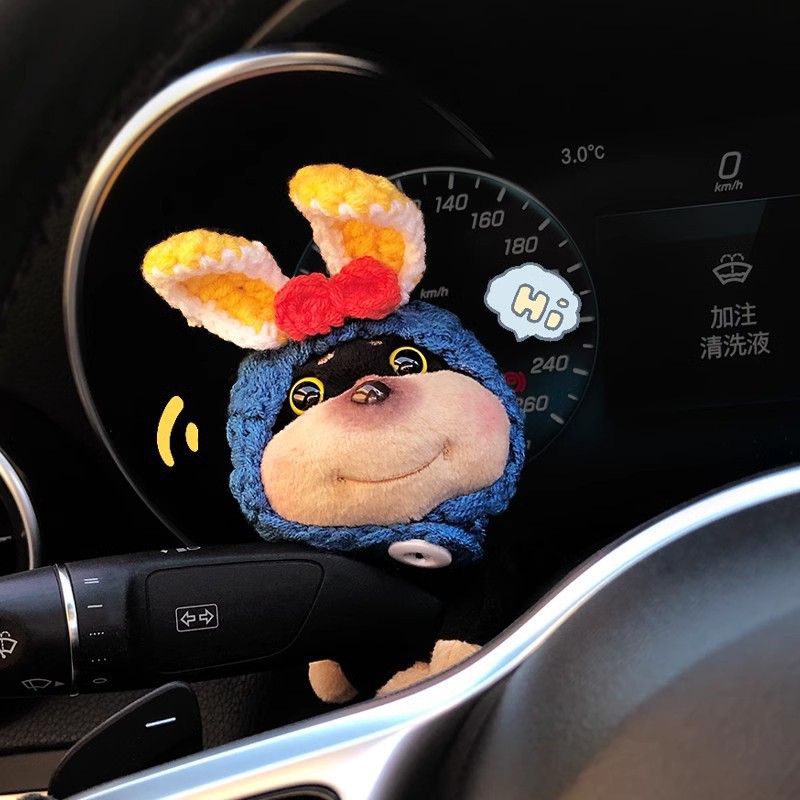 2025 nuevo estilo abeja cachorro coche tapón decoración coche luz de giro limpiaparabrisas muñeco de peluche adornos de muñeca