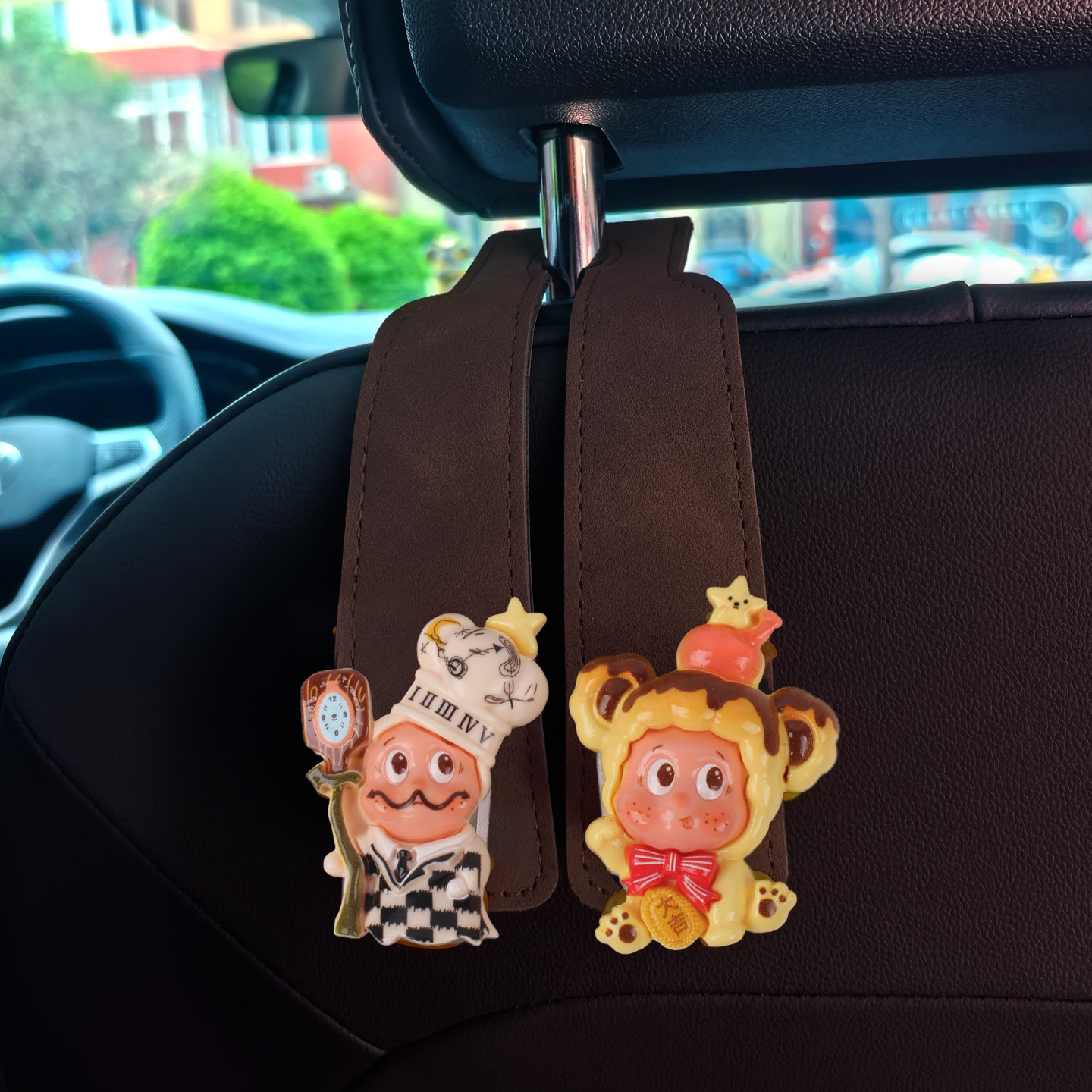 2026 nuevo gancho de automóvil, asiento de automóvil, mochila trasera, gancho de automóvil para el respaldo trasero, lindas estrellas