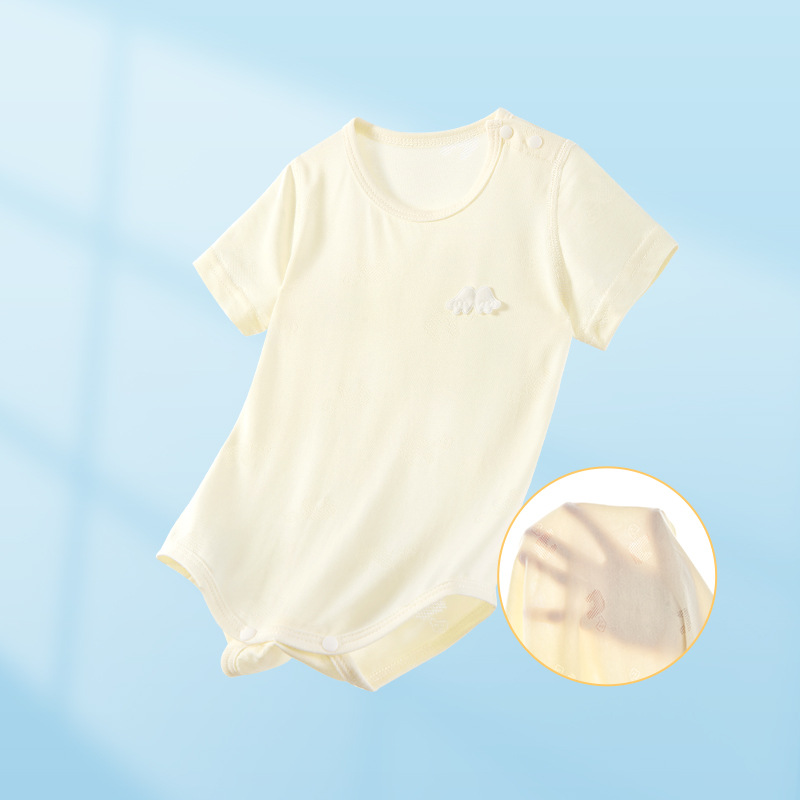 Baby summer jacket, camiseta de manga corta, camiseta de triángulo, pijamas delgados para hombres y mujeres, ropa de verano, ropa de bebé