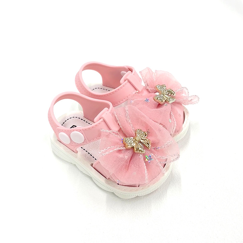 Sandalias de niña de verano antideslizante suave zapatos para bebés pequeños niñas hebilla fábrica directa al por mayor comercio exterior